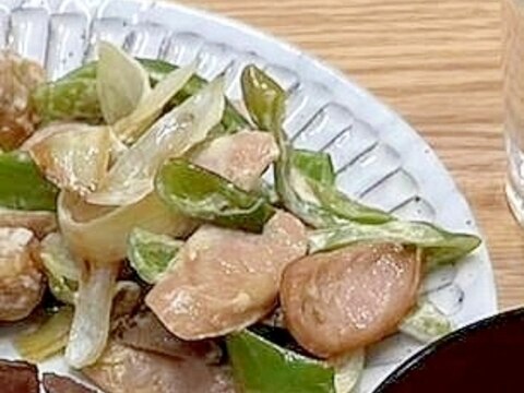 魚肉ソーセージのマヨ炒め